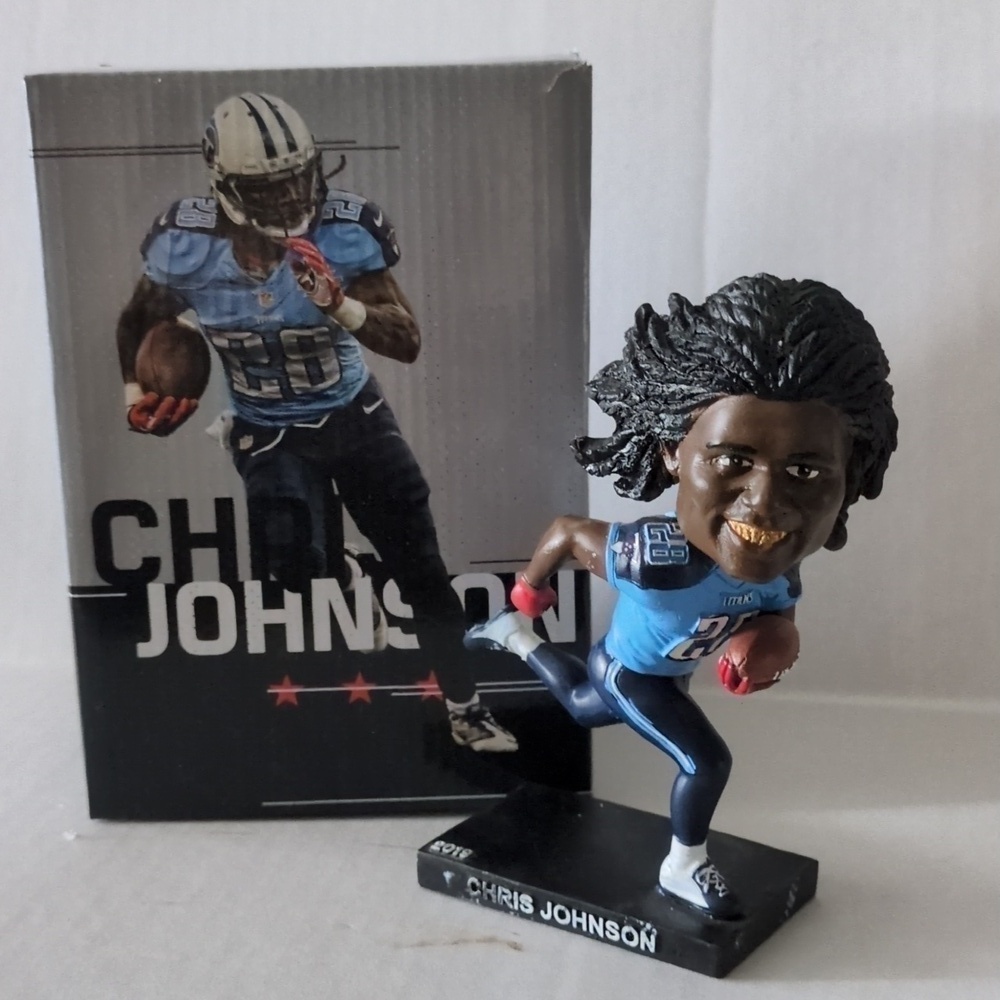 Tennessee Titans Chris Johnson Bobblehead like new in box